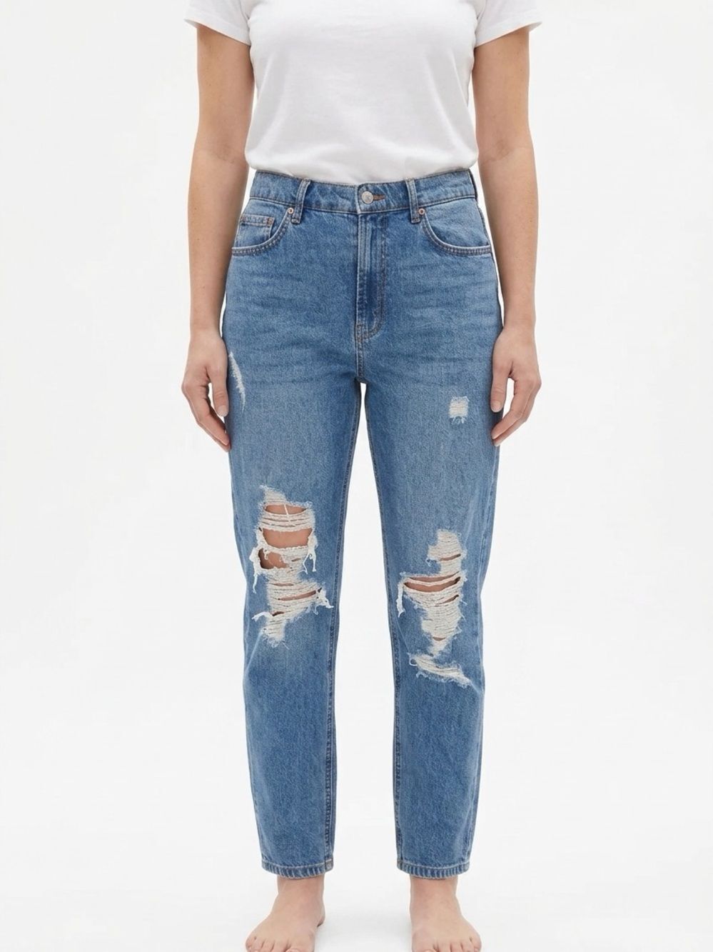 WILD FABLE | Highest Rise Distressed Mom Jeans Women’s Size 10